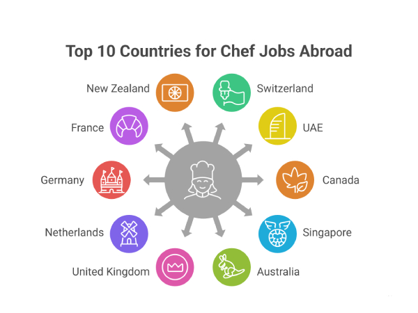 Top 10 Countries with the Highest Chef Salaries Abroad