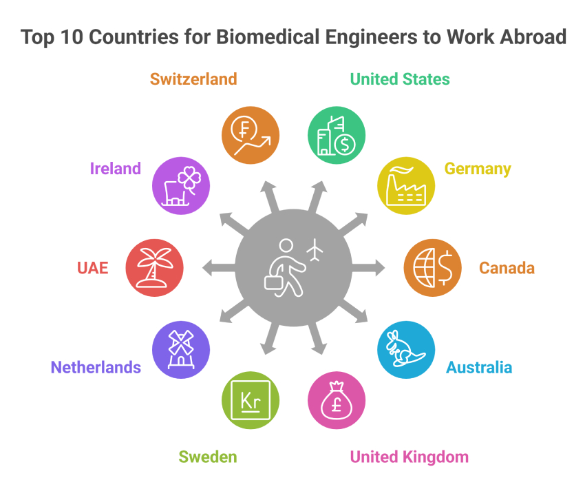 Top 10 Countries for Biomedical Engineers to Work Abroad Top 10 Countries for Biomedical Engineers to Work Abroad