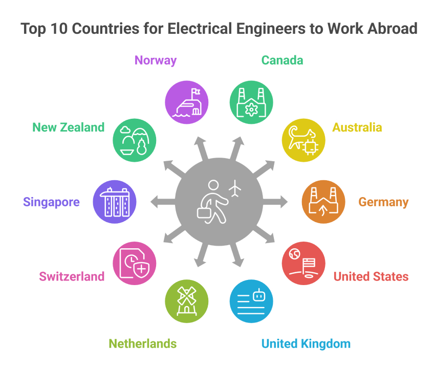 Top 10 Countries for Electrical Engineers to Work Abroad in 2026 Top 10 Countries for Electrical Engineers to Work Abroad in 2026