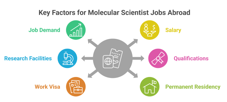 Key factors for molecular scientist jobs abroad
