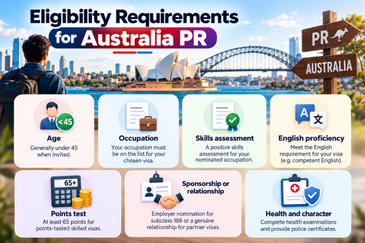 Eligibility requirements for Australia PR