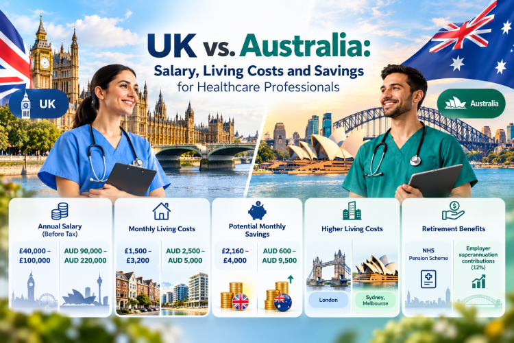 UK vs Australia Salary, Living Costs and Savings
